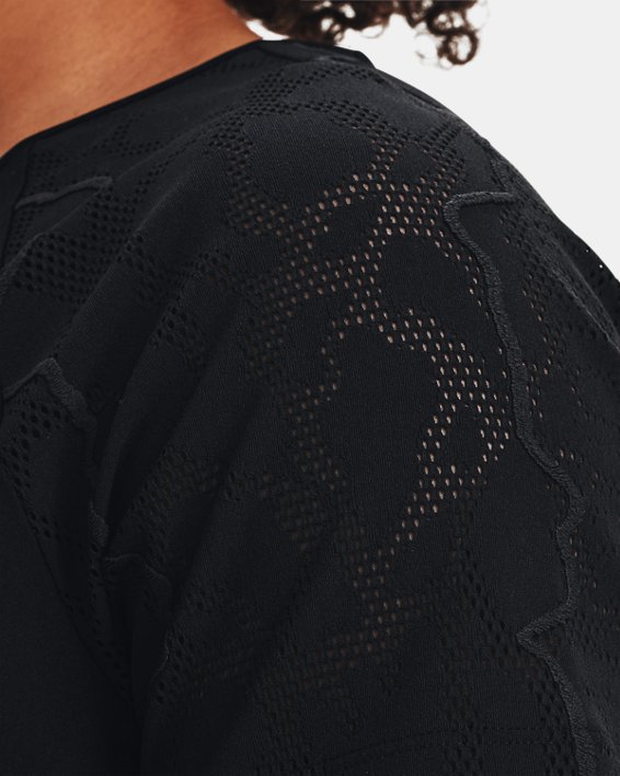 Women's UA RUSH™ HeatGear® Short Sleeve, Black, pdpMainDesktop image number 5
